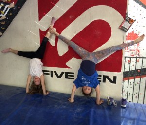 Me and Edie upside down!