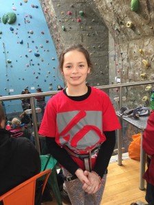 At the Nottingham Climbing Centre