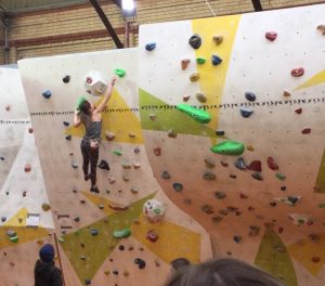 Nearly topping boulder problem 3