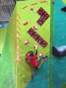 FiveTen holds on the comp-wall at the Climbing Works
